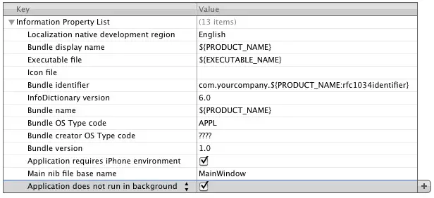 Disabling multitasking for an iOS 4 iPhone application