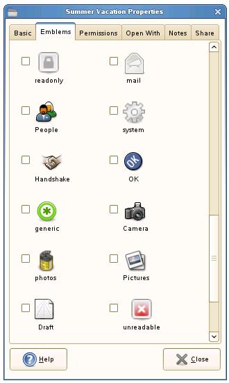 Adding Emblems to Folders