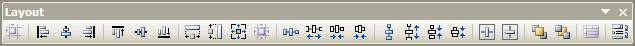 The Visual Studio Layout Toolbar