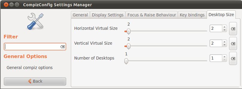 Increasing the number of workspaces on Ubuntu 11.04 Unity