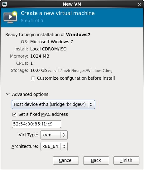 Configuring an RHEL 6 KVM guest to use a network bridge