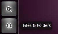 The Ubuntu 11.04 Files and Foilder Launcher item