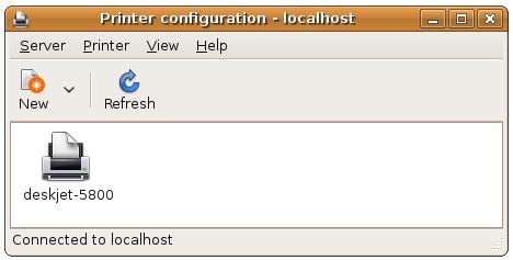The Ubuntu Printer Configuration Dialog