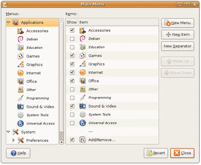 Editing GNOME Desktop Menus