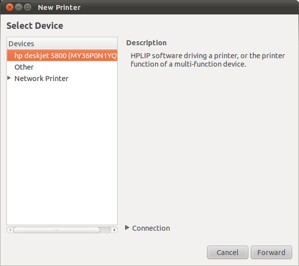 Ubuntu 10.10 new printer detected
