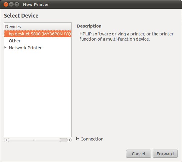 Ubuntu 10.10 new printer detected