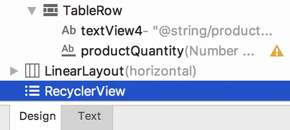 Adding the RecyclerView to the layout
