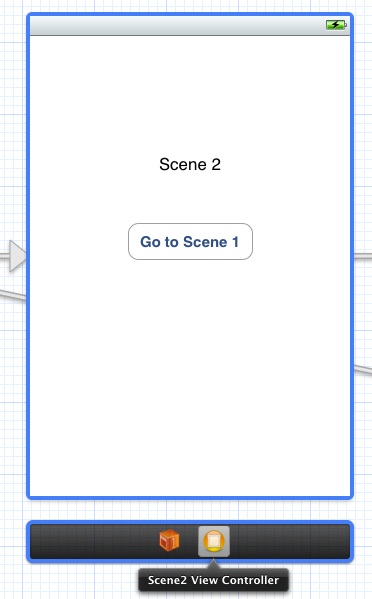 Selecting a storyboard scene view controller