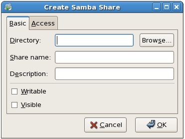 Creating an RHEL 5 Samba resource share