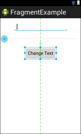 The UI for the first Fragment