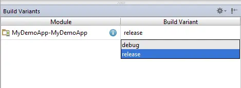 Configuring Build Variants within Android Studio
