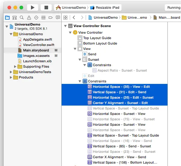 Xcode 6 uninstall constraints.png