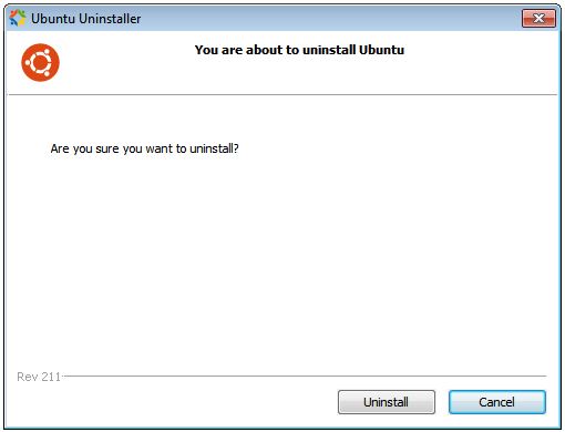 Uninstalling Ubuntu 11.04 installed using Wubi