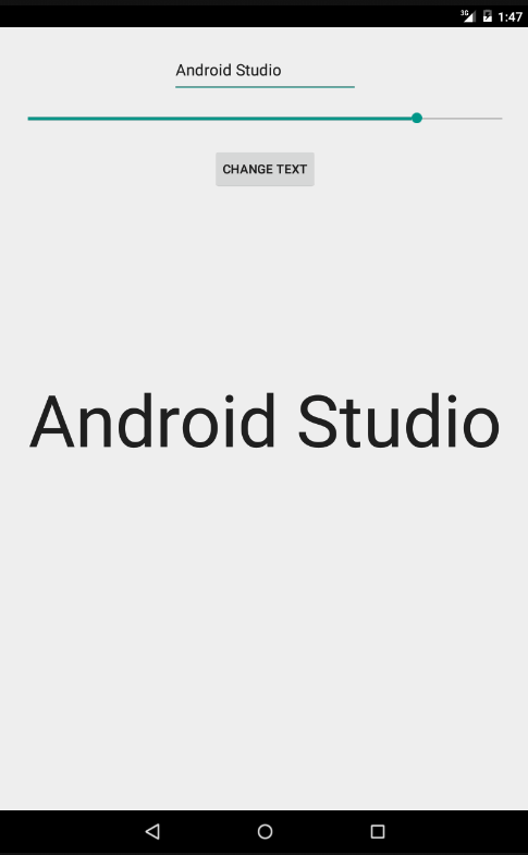 An Android Studio fragment example app running