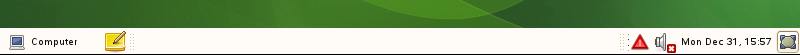 openSUSE GNOME Desktop Bottom Panel