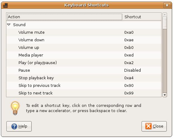 Configuring keyboard shortcuts in Ubuntu