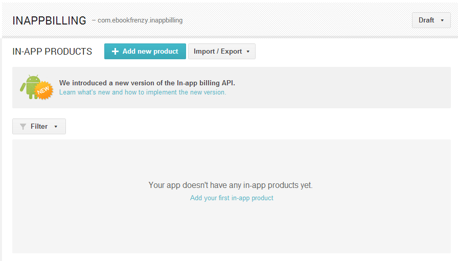 Configuring an In App Product in the Google Play Console
