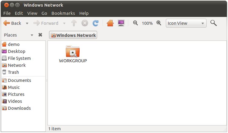 Accessing a Windows workgroup from Ubuntu