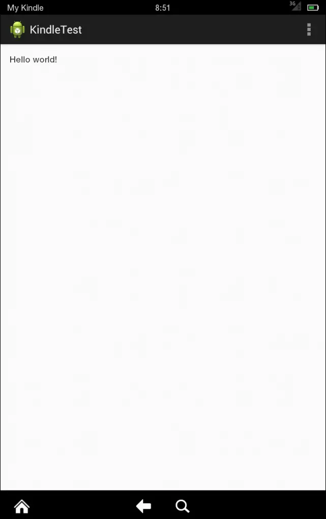 An example Android app running in the emulator