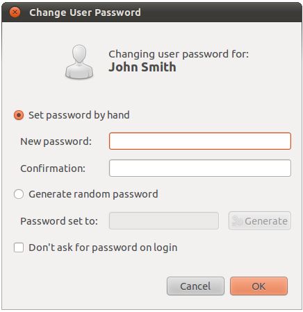 Changing a user password on Ubuntu 10.10