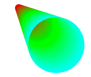 A code drawn using iOS Core Graphics gradients