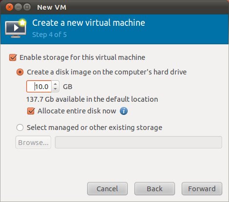 Configuring storage requirements for a KVM guest on Ubuntu