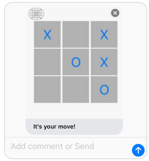 iOS interactive iOS message app completed