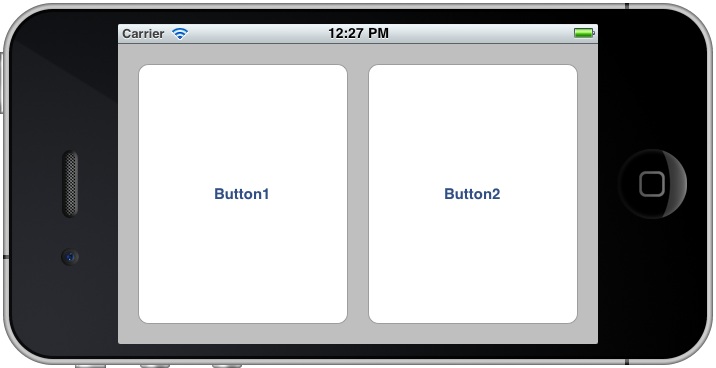 Buttons moved and resized in code after iPhone rotation