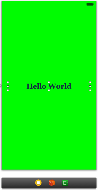 The UI for the simple iOS 7 application