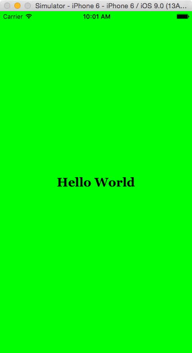Xcode 7 ios 9 hello world running.png