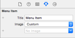 WatchKit menu item attributes