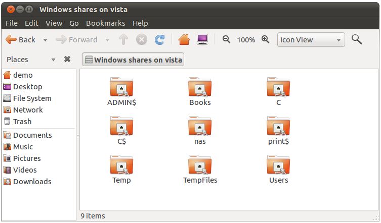 Shared Windows resources accessible to an Ubuntu system