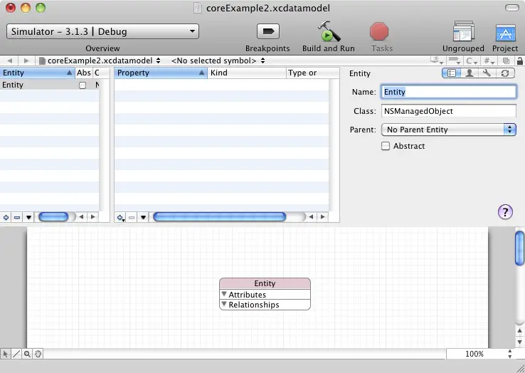 Creating a new Core Data Entity Description in Xcode