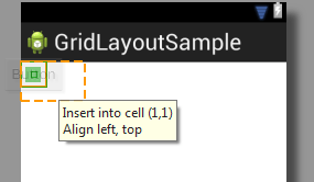Inserting a view into a GridLayout cell