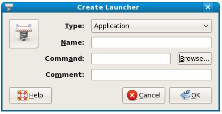 Fedora desktop create launcher.jpg