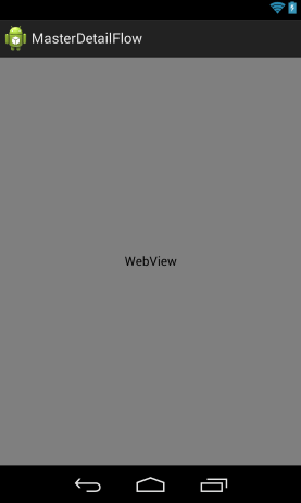 A WebView added to a layout in Android Studio Designer