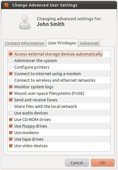 Configuring Ubuntu 10.10 user privileges