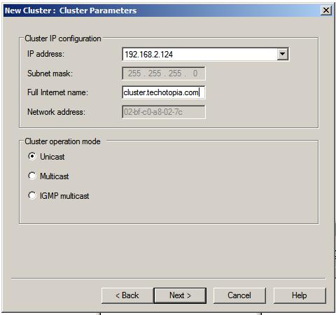 Windows Server 2008 R2 Cluster Parameters