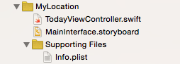 Ios 8 extension project files.png