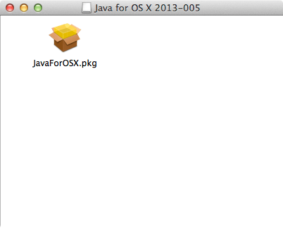 The Java for OS X Package
