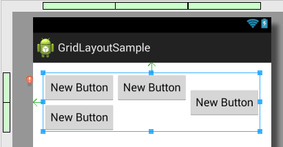 Centering a view in a GridLayout cell in Android Studio