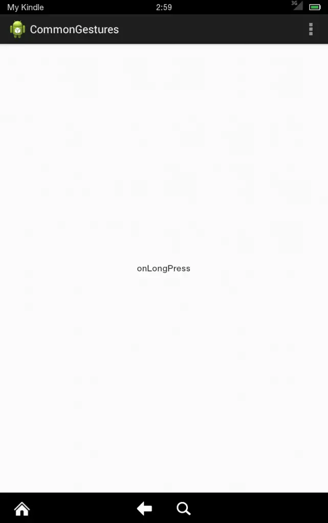 A running Android Gesture Detection application