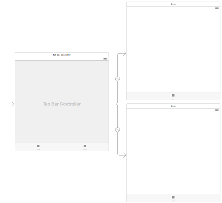 Tab Bar View Controller storyboard in Xcode 6