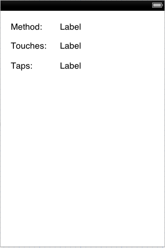 An iPhone iOS 6 Touch Example UI