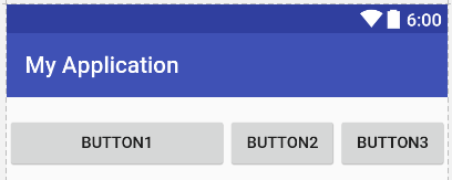 An Android ConstraintLayout chain with weights