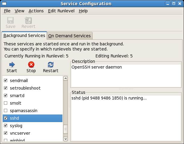 Fedora linux services ssh.jpg