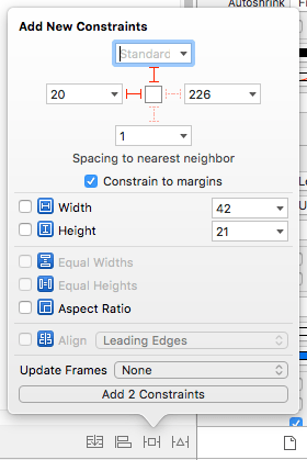 Xcode 8 ios 10 today extension setting constraints.png