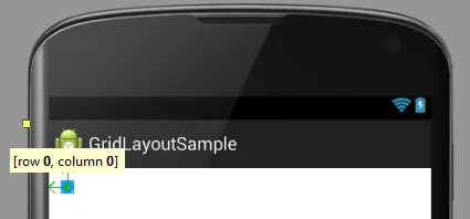 GridLayout added to Relative Layout with wrap_content enabled - adding a view to a cell