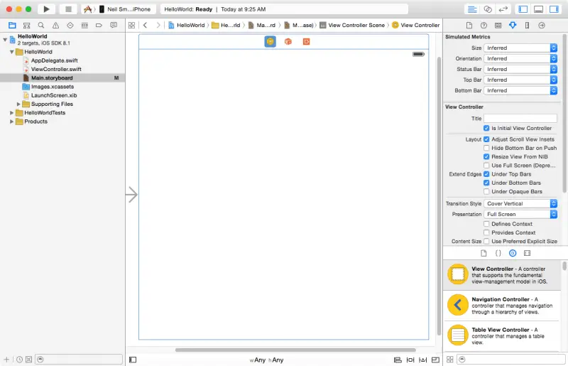File:Xcode 6 interface builder.png