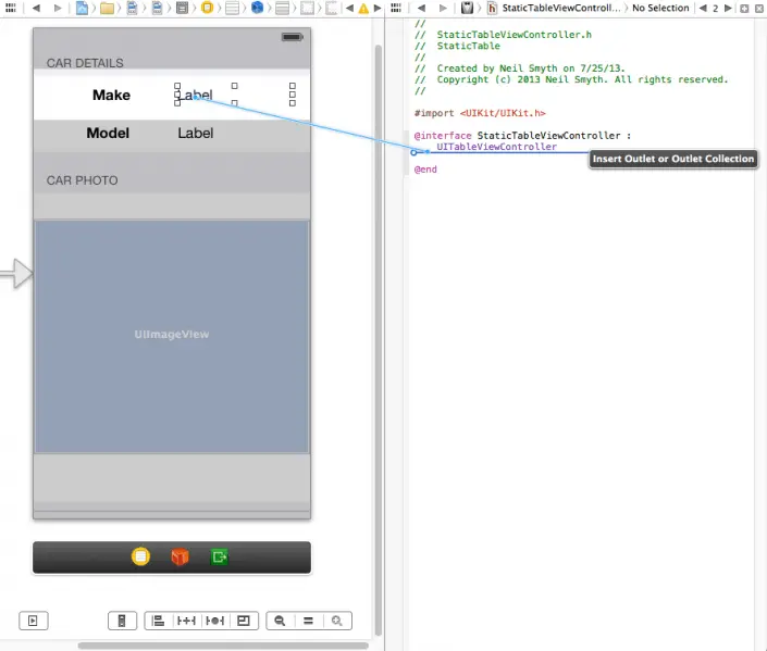 File:Xcode 5 ios 7 static tableview outlet.png